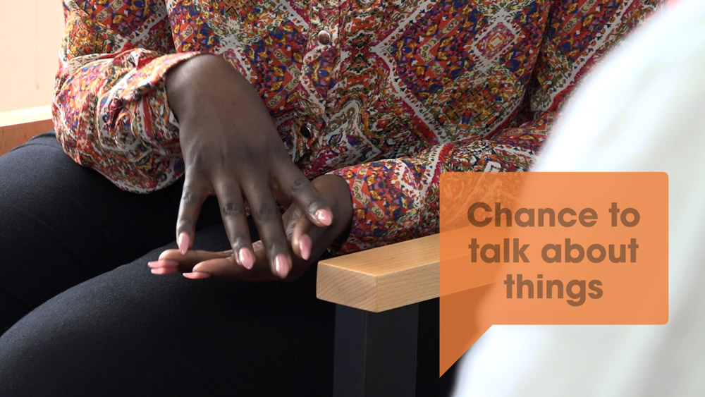 Screenshot from Croydon IAPT promotional videos about client counselling