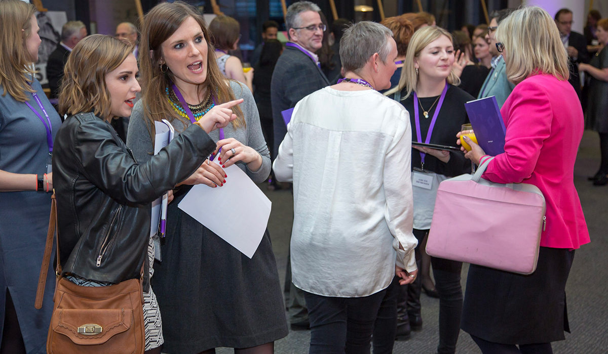 Vlogger Hannah Witton and Head of Digital Laura Hamzic at Brook rebrand launch